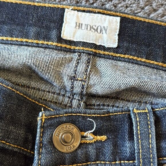 Hudson Krista‎ Dark Wash Distressed Super Skinny Jeans Size 26 - Picture 5 of 8